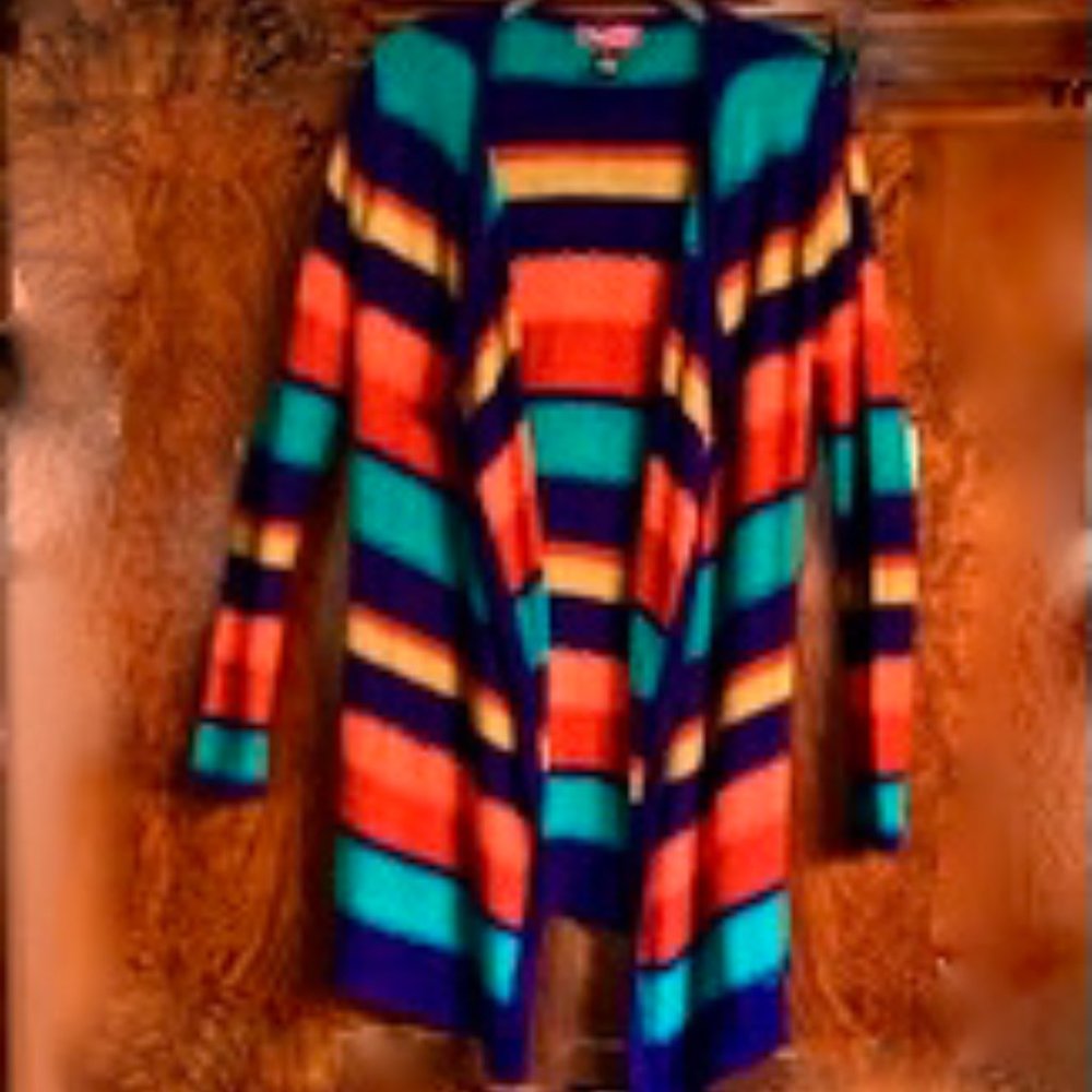 OPEN DRAPE CARDIGAN SWEATER SIZE MEDIUM